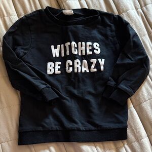 Black Sweatshirt with White Text